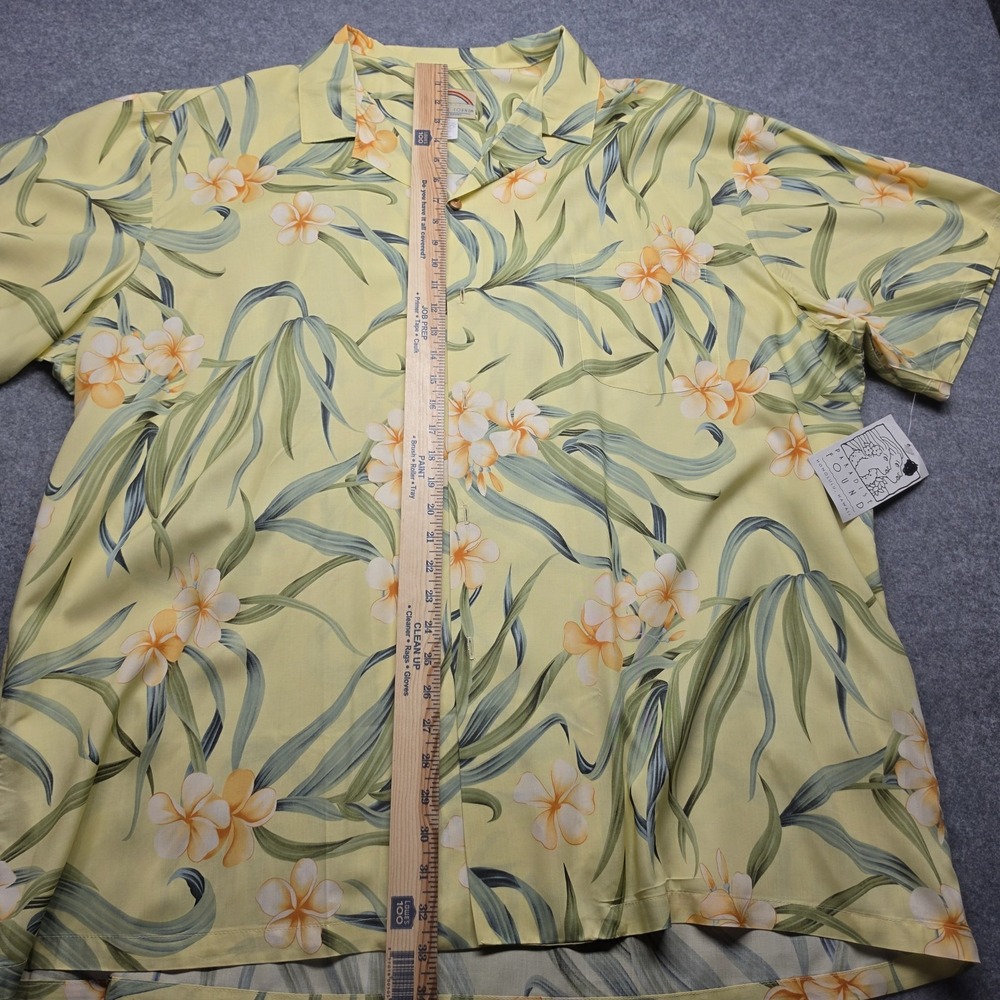 Vintage 90's NWT Paradise Found Mens 3XL 100% Rayon Hawaiian Shirt Made Hawaii - Picture 3 of 15
